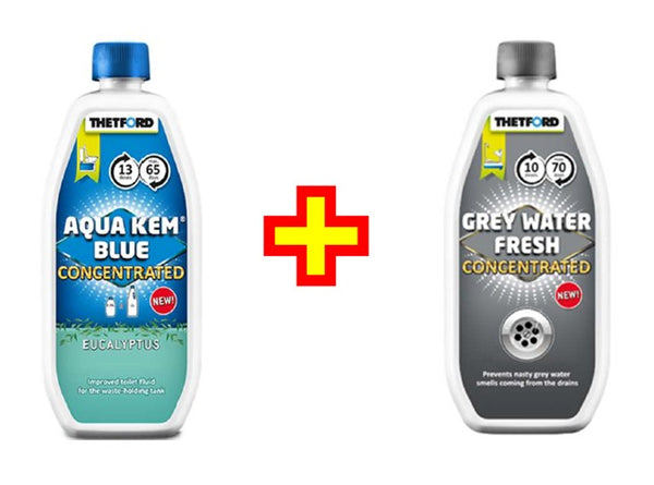 Thetford Duo Pack, Aqua Kem Blue Eucalyptus + Grey Water Fresh - ProCaravan