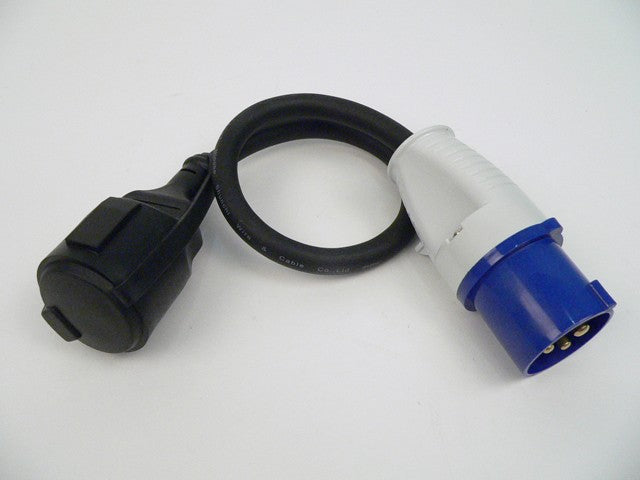 Muunnin CEE/schuko, johto 0,4m, 3x2,5mm²