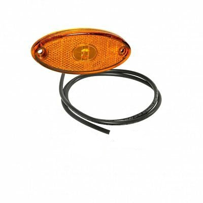 Aspöck sivuvalo keltainen led flatpoint Sivuvalo flatpoint led dc johto 0,5m 12v