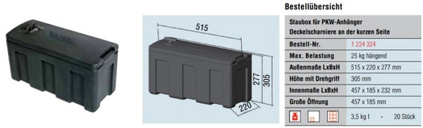 Työkalupakki AL-KO 515x220x277 - ProCaravan
