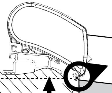 Kiinnityskisko Quickfit, kattomarkiisi - ProCaravan