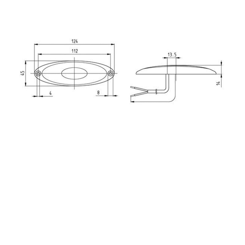 Jokon led etuvalo 12v kirkas kehys