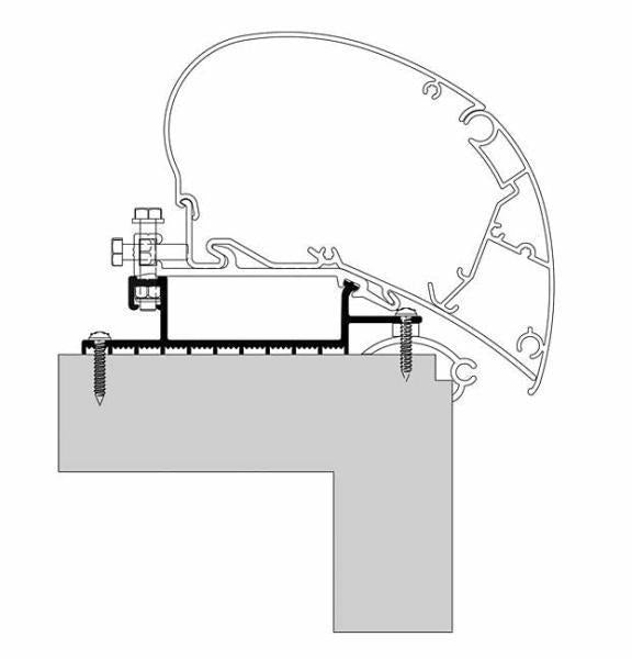 Kiinnityssarja Roof top adapter (4 kpl) - ProCaravan