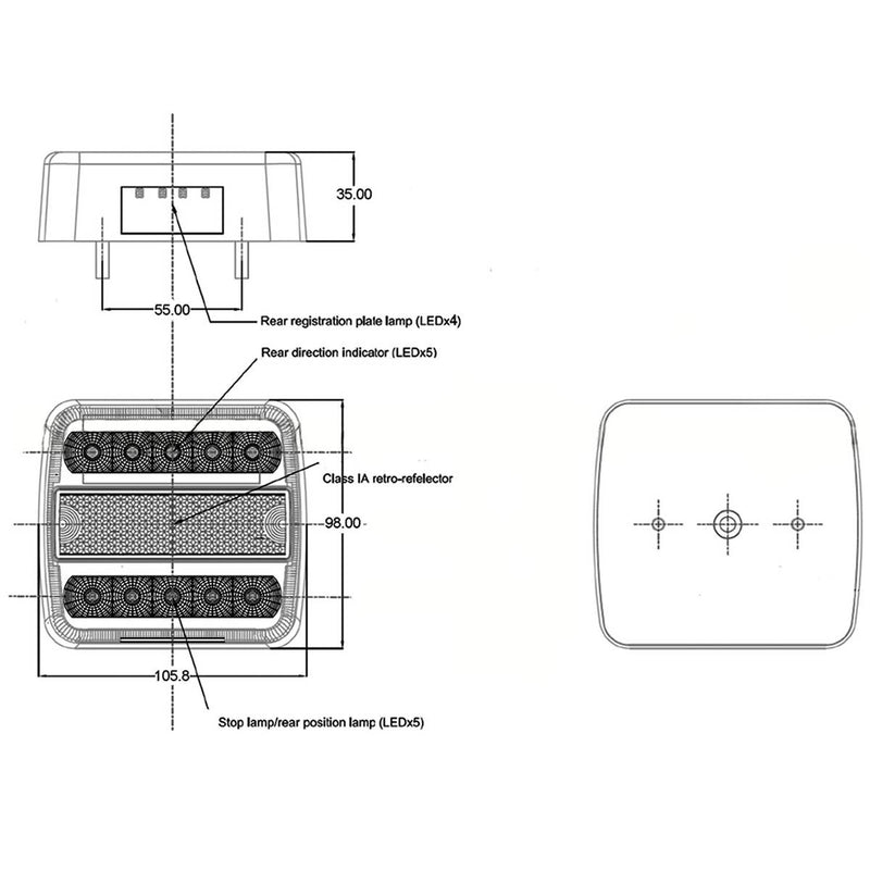 Led Takavalo 100X95mmn