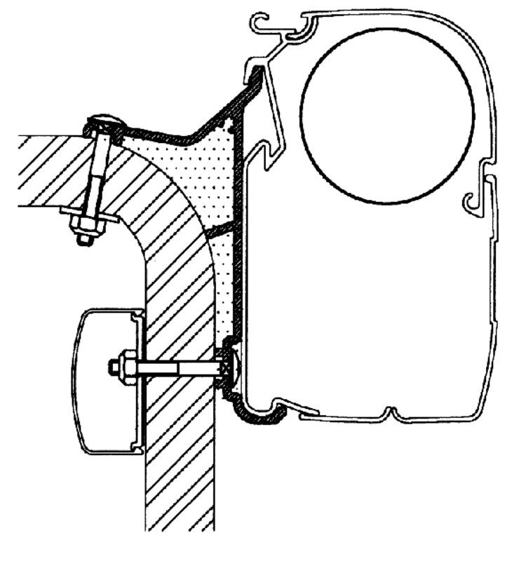 Thule Hymer B2 kiinnityssarja