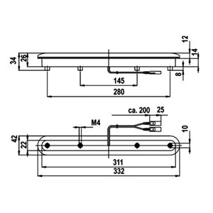 Jokon Lisäjarruvalo Led 12V upotettava