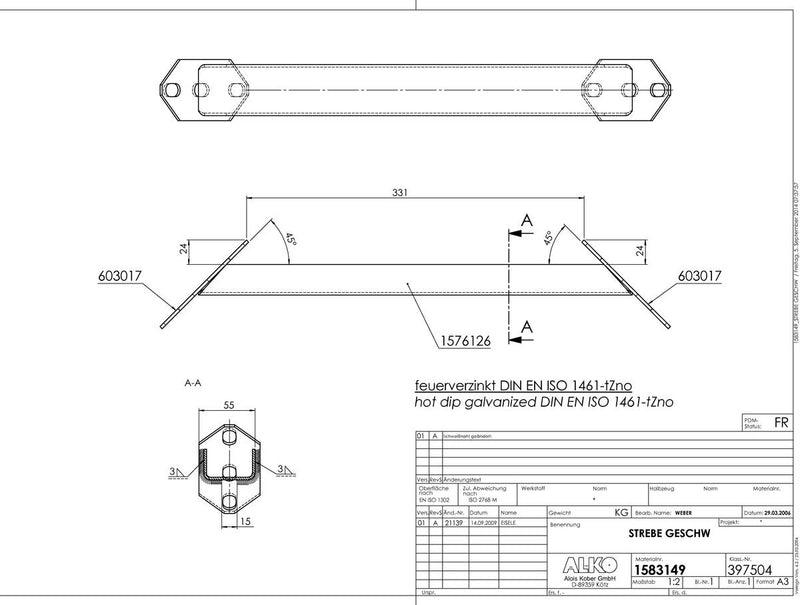 Viistopalkkisarja AMC 331mm