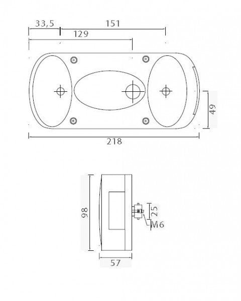 Aspöck midipoint 2 oikea peruutusvalolla Aspöck midipoint 2 yhdistelmätakavalo