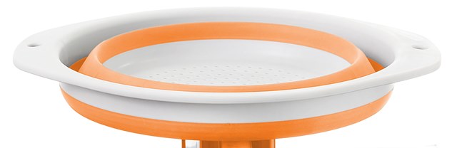 Kokoontaittuva lävikkö Colander oranssi