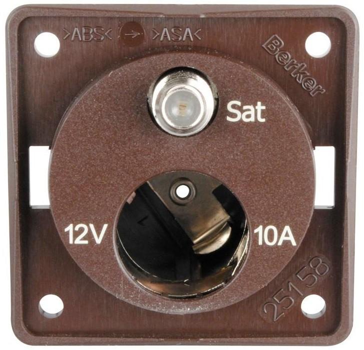 Berker Rasia upot. 12V + SAT, 10 kpl