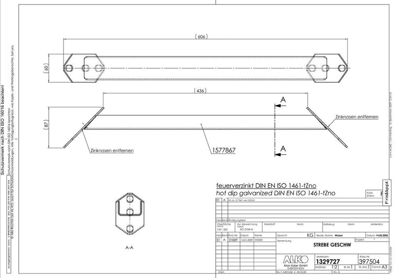 Viistopalkkisarja AMC 436mm/606mm