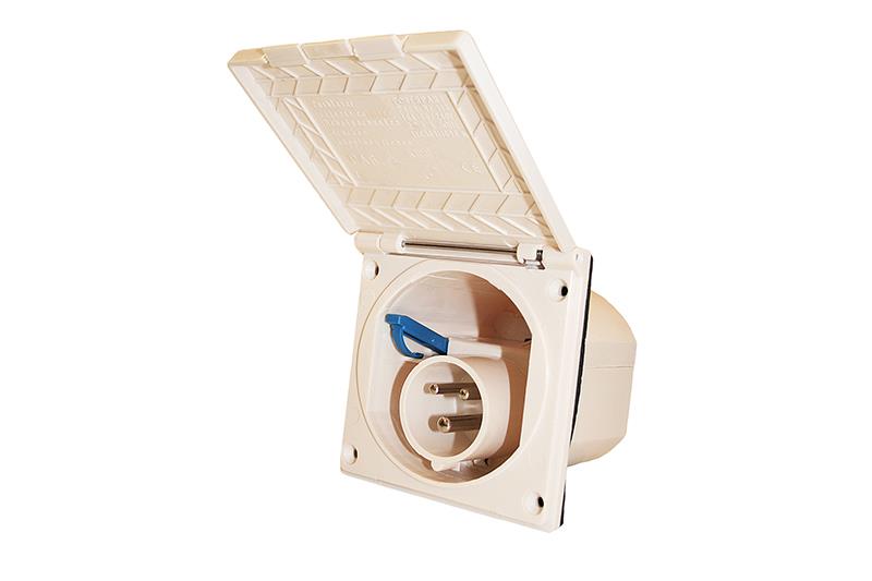 Sisäänottorasia 230V, beige, CEE