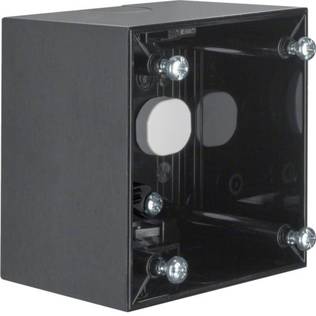 Berker pinta-asennuskotelo rasia/katkaisin musta 59.5x59.5x41mm, vetosuoja