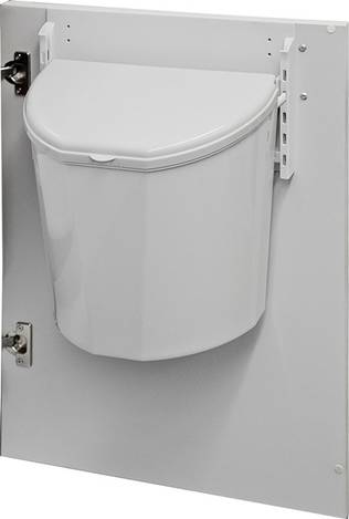 Brunner jäteastia Pillar XL valkoinen, 10 l - ProCaravan