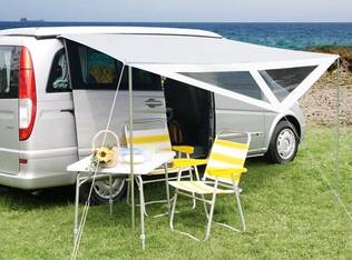 Katos DWT Delta II harmaa, 250x250cm kaksi pystytankoa 22x1mm, teräs - ProCaravan