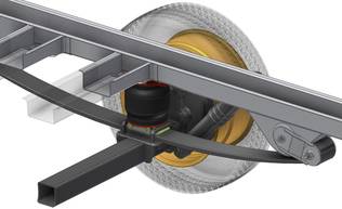 Top Drive System Lisäilmajousisarja Ducato X 250 Light Van Single 6