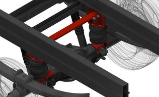 Top Drive System Lisäilmajousisarja Mercedes Sprinter Standard 6 Double Wheel