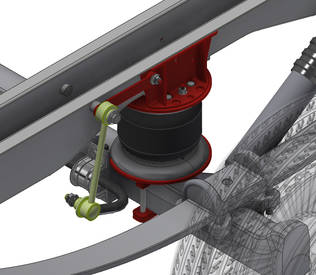 Top Drive System Lisäilmajousisarja VW Crafter standard Single 6