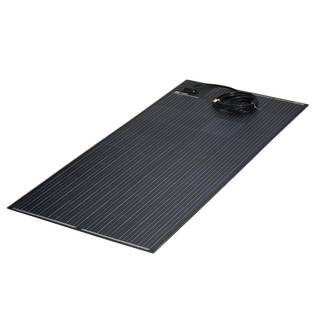 NDS lisäaurinkopaneeli LightSolar LSE 195 W, kytkentärasia paneelin päällä - ProCaravan
