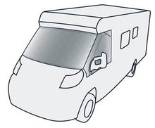 Lataa kuva Galleria-katseluun, Termopeite Fiat Ducato 2007- ohjaamon ikkunoiden peite

