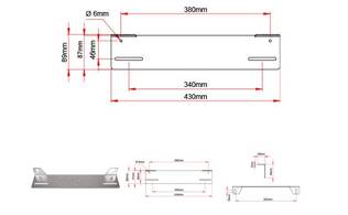 Lisävaloteline Optibeam Savage valolle 0900398