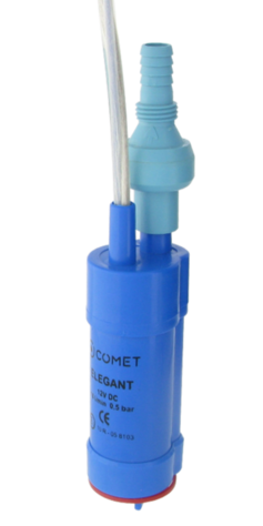 Comet uppopumppu Elegant 12 V, sis. takaiskuventtiili